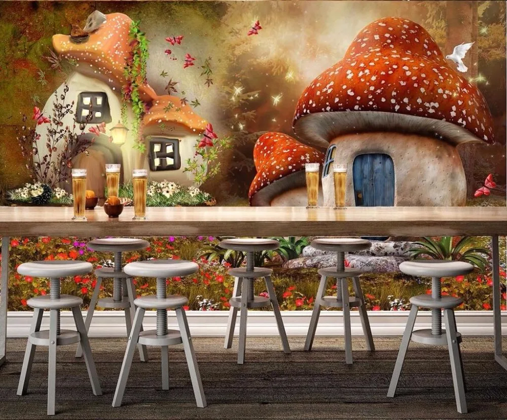 Bacal Custom Photo 3D Wallpaper Mural Wall Sticker Fairy World Mushroom House Kids Room TV Background Wall papel de parede
Bacal Custom Photo 3D Wallpaper Mural Wall Sticker Fairy World Mushroom House Kids Room TV Background Wall papel de parede
