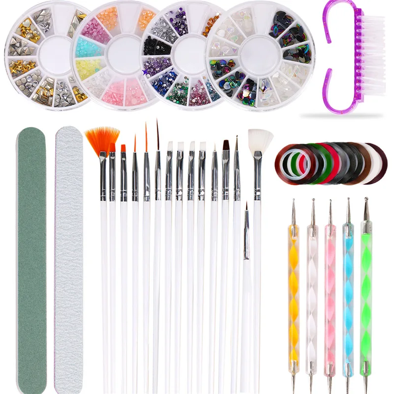 10Pcs/Set Nail Art Tool Set Manicure Buffers Glitter Nail Brush Dotting Pen Line Stickers Decorations Kit Artificial for DIY
10Pcs/Set Nail Art Tool Set Manicure Buffers Glitter Nail Brush Dotting Pen Line Stickers Decorations Kit Artificial for DIY