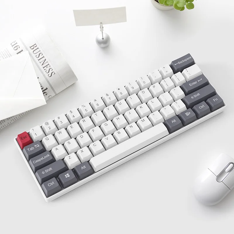 Mini portable 60% mechanical keyboard with PBT keycap wireless bluetooth-compatible switch gaming keyboard detachable
Mini portable 60% mechanical keyboard with PBT keycap wireless bluetooth-compatible switch gaming keyboard detachable