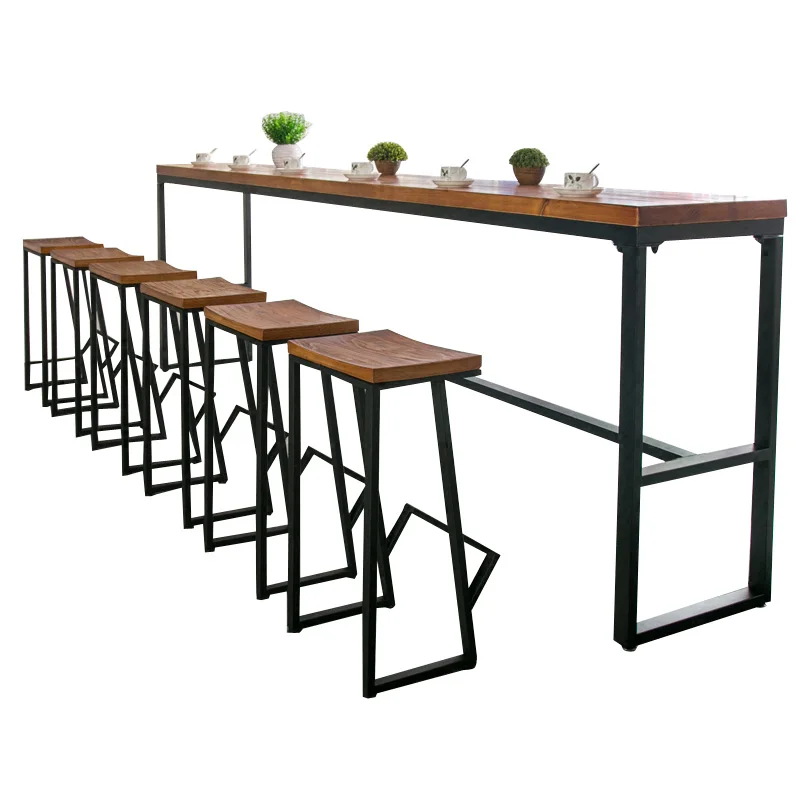 Tieyi American Solid Wooden Bar Table Against The Wall Chair Family Bench High Coffee
Tieyi American Solid Wooden Bar Table Against The Wall Chair Family Bench High Coffee