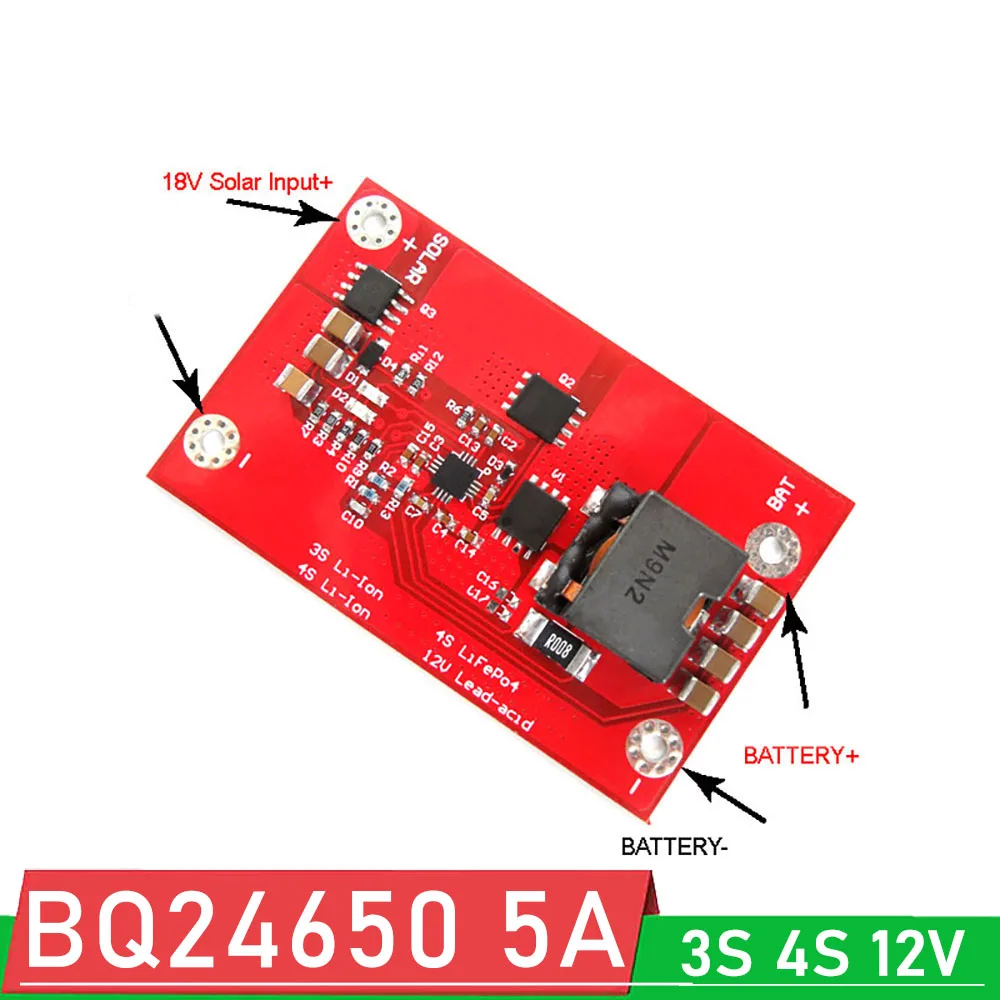 BQ24650 5A MPPT Solar panel Controller Buck 3S 4S 11.1V 12V Li-ion LifePo4 lithium Battery Charging Board 18v Solar charger
BQ24650 5A MPPT Solar panel Controller Buck 3S 4S 11.1V 12V Li-ion LifePo4 lithium Battery Charging Board 18v Solar charger