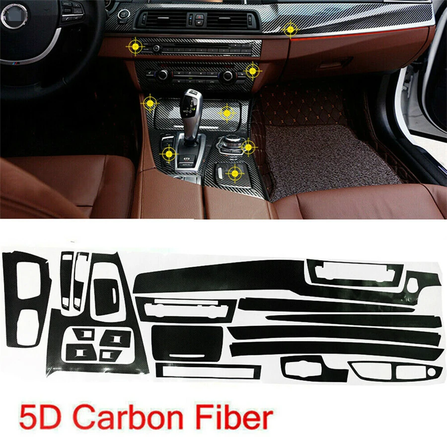 5D Glossy Carbon Fiber Pattern Interior DIY Trim Sticker For BMW 5 Series F10 2011-2017
5D Glossy Carbon Fiber Pattern Interior DIY Trim Sticker For BMW 5 Series F10 2011-2017
