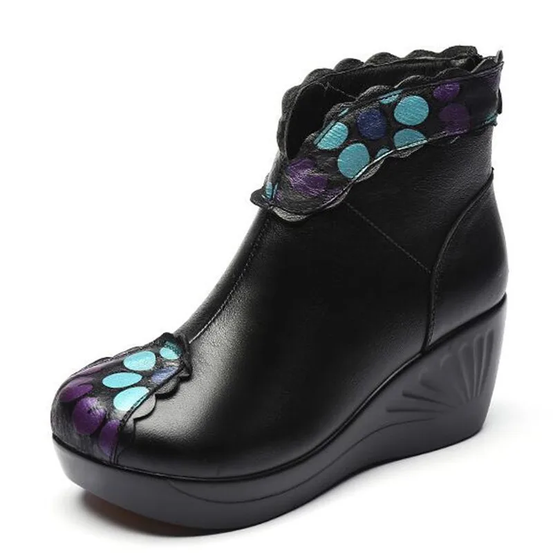 2024 High End Printing Full Cowhide Leather Boots Autumn Boots Thick Bottom Wedges High Heel Boots Warm Winter Boots Snow Shoes
2024 High End Printing Full Cowhide Leather Boots Autumn Boots Thick Bottom Wedges High Heel Boots Warm Winter Boots Snow Shoes