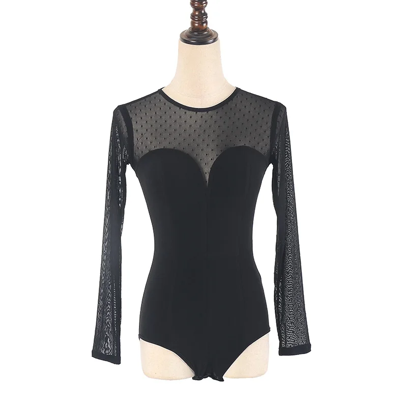Mesh Latin Dance Bodysuit For Women Sexy Ballroom Practice Wear Stage Costume Tap Dance Wear Dancer Outfits Samba Clothes JL1200
Mesh Latin Dance Bodysuit For Women Sexy Ballroom Practice Wear Stage Costume Tap Dance Wear Dancer Outfits Samba Clothes JL1200