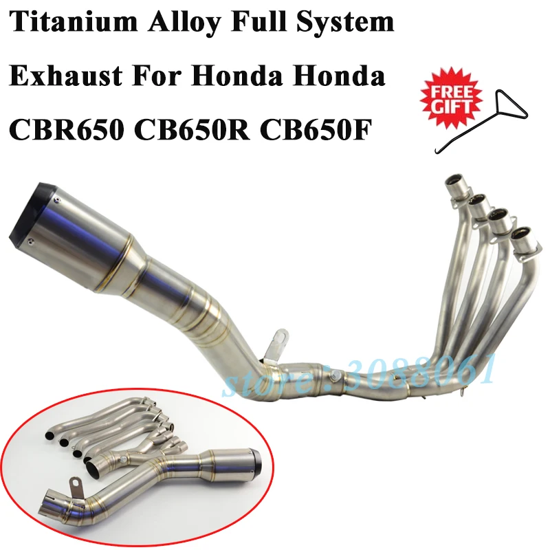 Full System Motorcycle Racing Exhaust Escape For Honda CBR650 CB650R CB650F CBR 650 Titanium Alloy Front Link Pipe Muffler
Full System Motorcycle Racing Exhaust Escape For Honda CBR650 CB650R CB650F CBR 650 Titanium Alloy Front Link Pipe Muffler