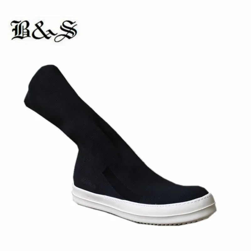 Black& Street Slip ON TPU Fragrant Sole High-Top cotton elastic fabric Sock Boots Real Pciture Punk street trainer sneaker Boots
Black& Street Slip ON TPU Fragrant Sole High-Top cotton elastic fabric Sock Boots Real Pciture Punk street trainer sneaker Boots