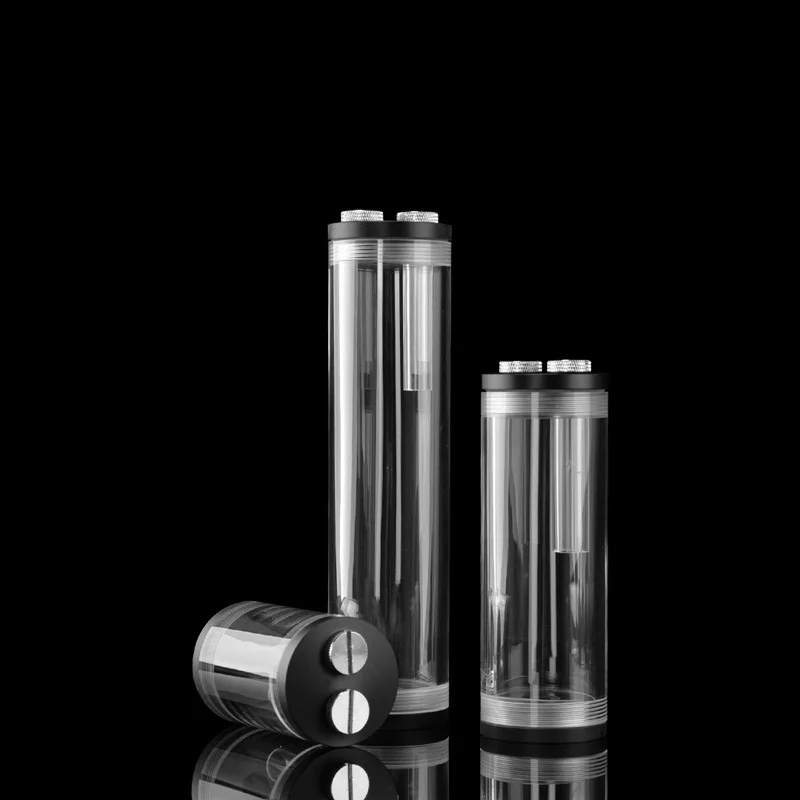 Syscooling acrylic watercooling reservoir 65mm 130mm 190mm with black color for PC water cooling system
Syscooling acrylic watercooling reservoir 65mm 130mm 190mm with black color for PC water cooling system