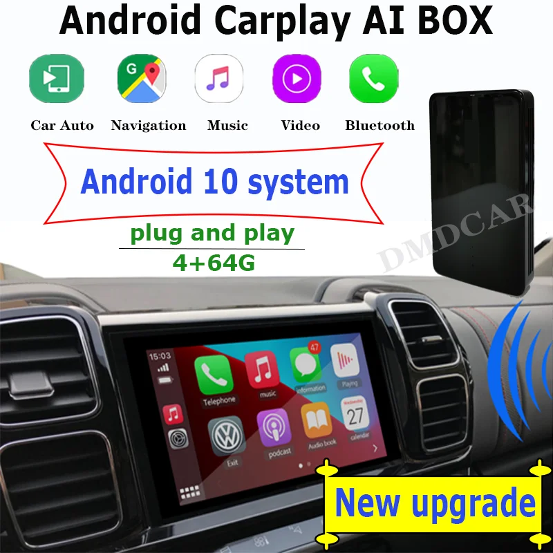 Android 10 4+64 TV Mirrorlink Carplay Wireless Dongle AI Box for Lexus, Toyota,Nissan,Infiniti,Honda,Kia,Ford Peugeot Cadillac
Android 10 4+64 TV Mirrorlink Carplay Wireless Dongle AI Box for Lexus, Toyota,Nissan,Infiniti,Honda,Kia,Ford Peugeot Cadillac