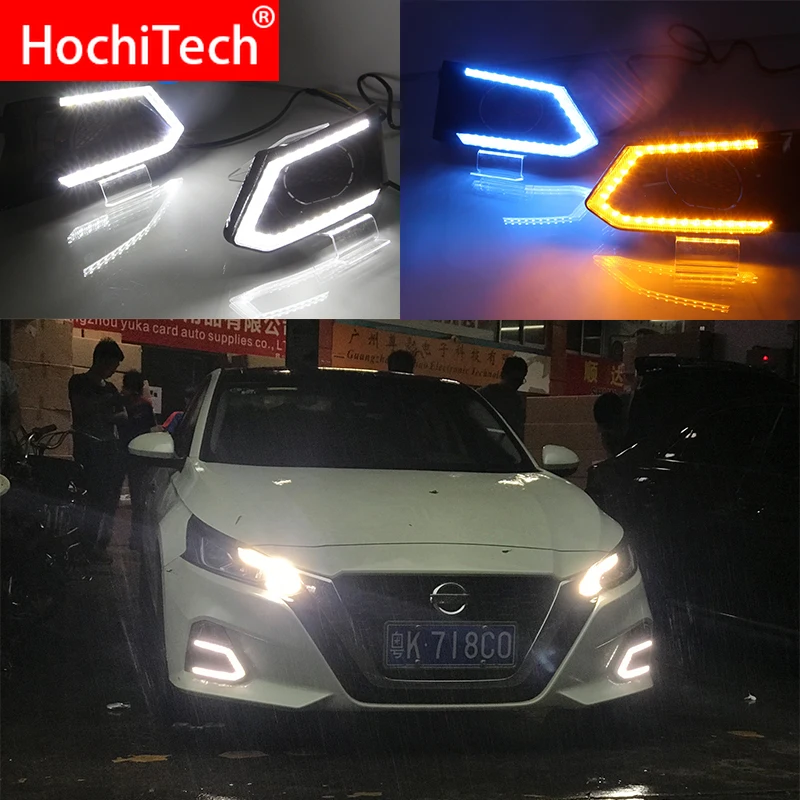 For Nissan Teana Altima 2019 white blue and Yellow Turn Signal Function Car DRL LED Daytime Running Light Fog Lamp Bulb
For Nissan Teana Altima 2019 white blue and Yellow Turn Signal Function Car DRL LED Daytime Running Light Fog Lamp Bulb