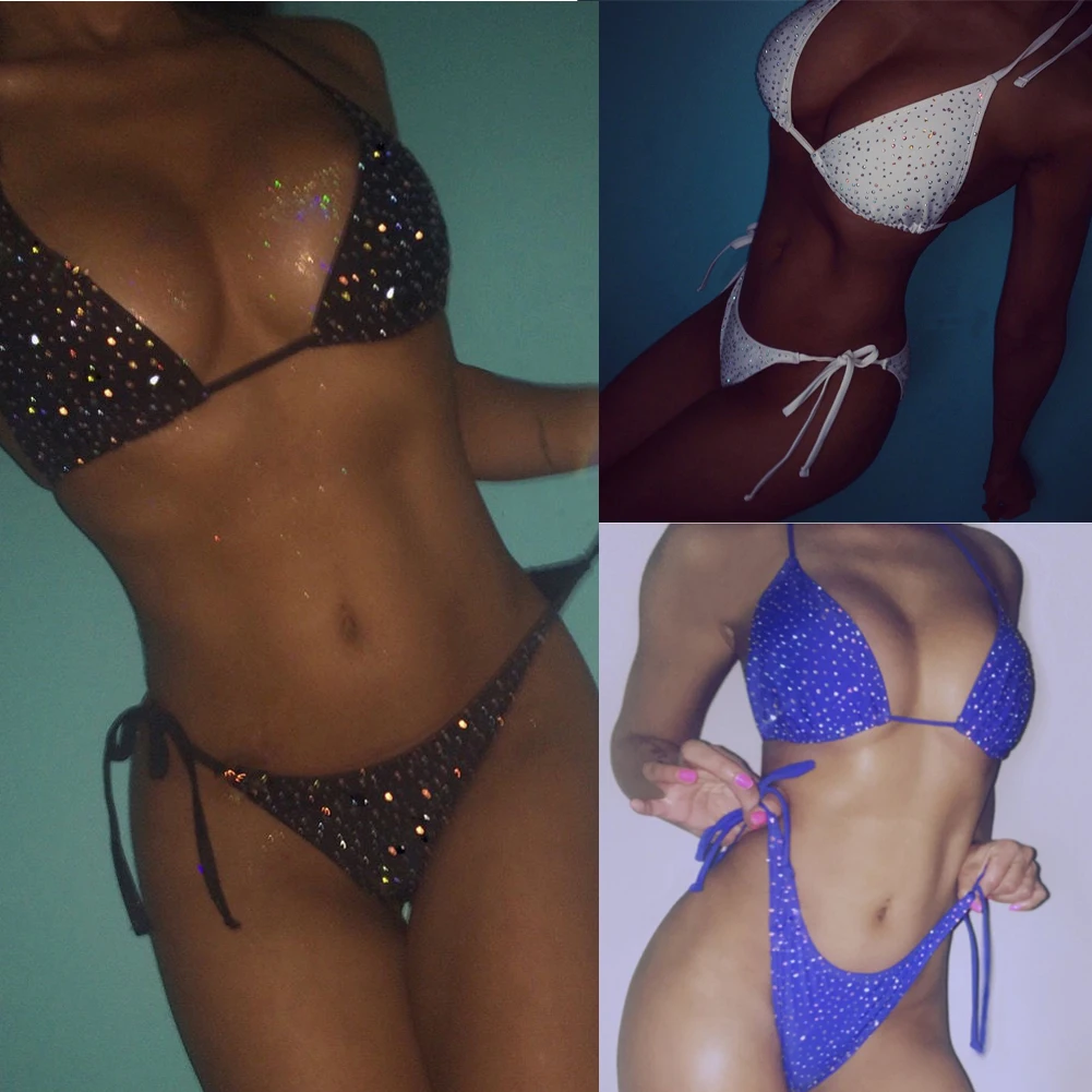 Sexy Bikini Set Women Swimwear Pure Color Push Up Padded Bra Thong Swimsuit Biquini Women Bathing Suit Summer Beachwear
Sexy Bikini Set Women Swimwear Pure Color Push Up Padded Bra Thong Swimsuit Biquini Women Bathing Suit Summer Beachwear