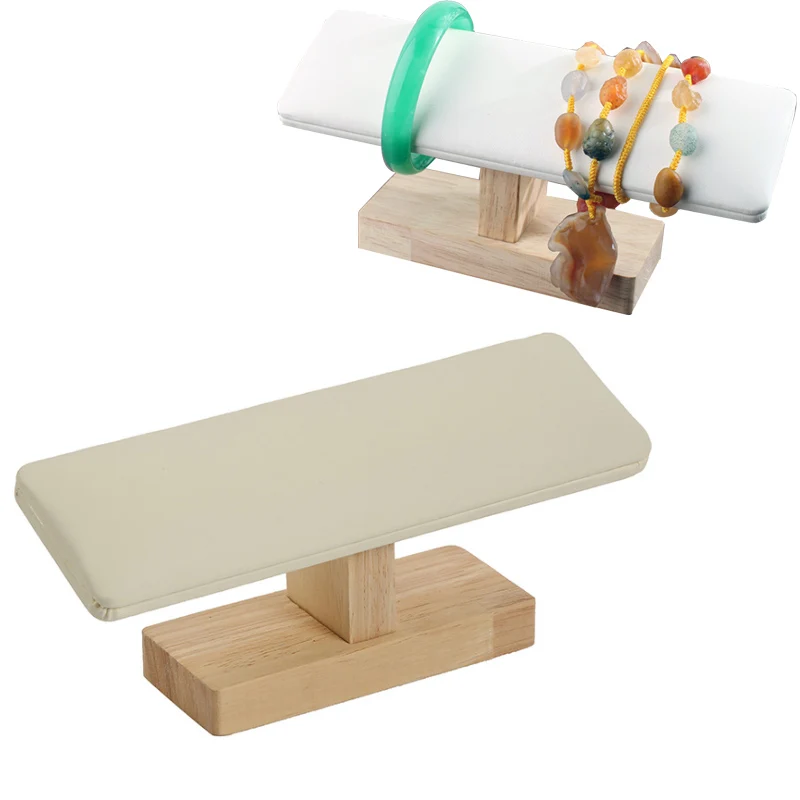 New Arrival White PU Bamboo T-bar Bangle Holder Shelf Watch Display Rack Jewelry Storage Wood Watch Bracelet Chain Stand Display
New Arrival White PU Bamboo T-bar Bangle Holder Shelf Watch Display Rack Jewelry Storage Wood Watch Bracelet Chain Stand Display
