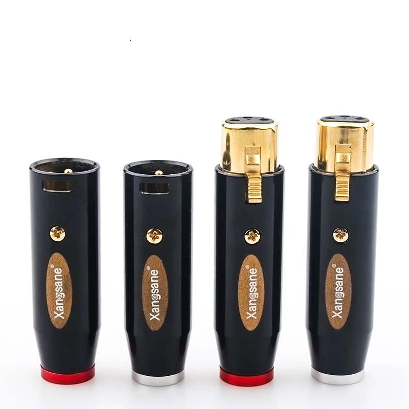 High End Hifi Audio Adapter XLR Plug Gold Plated 3 Pins Connector For DIY Cables
High End Hifi Audio Adapter XLR Plug Gold Plated 3 Pins Connector For DIY Cables
