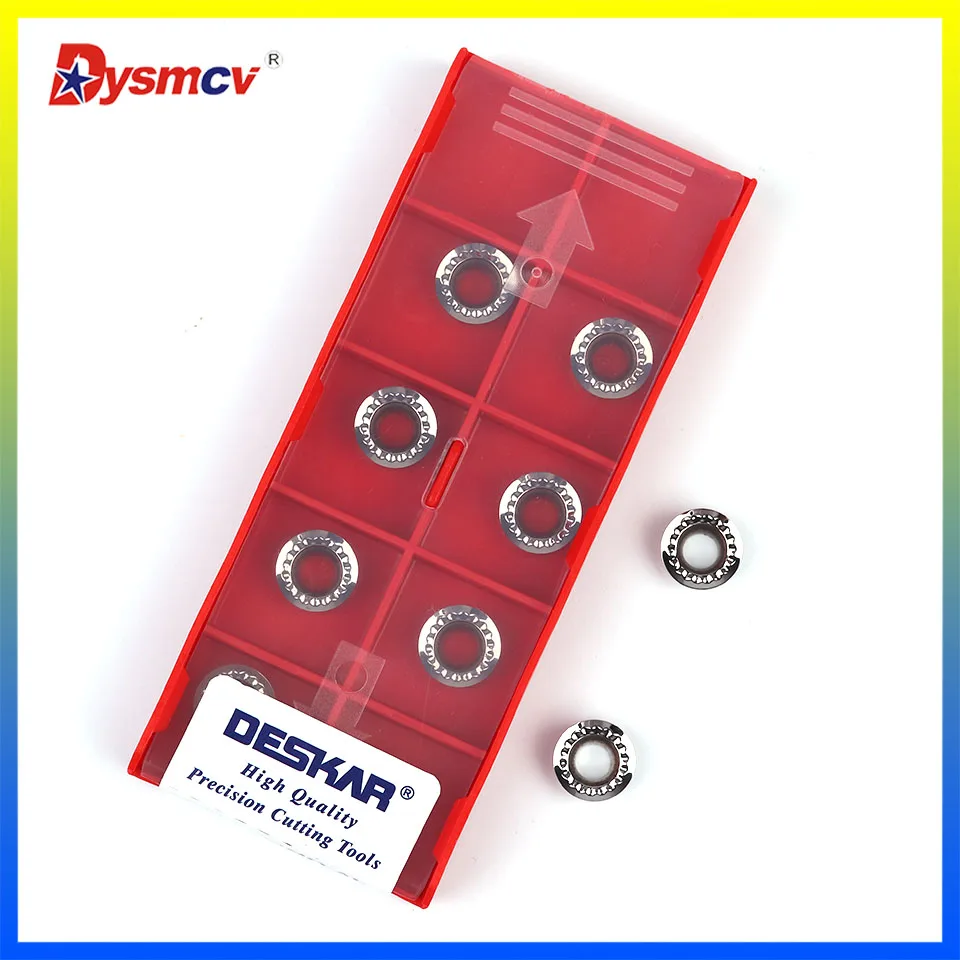 Оригинальный токарный инструмент с ЧПУ DESKAR RCGT1003MO-AL, RCGT10T3MO-AL, RCGT1204MO-AL, K10, обрабатывающий инструмент для меди и алюминия
Оригинальный токарный инструмент с ЧПУ DESKAR RCGT1003MO-AL, RCGT10T3MO-AL, RCGT1204MO-AL, K10, обрабатывающий инструмент для меди и алюминия