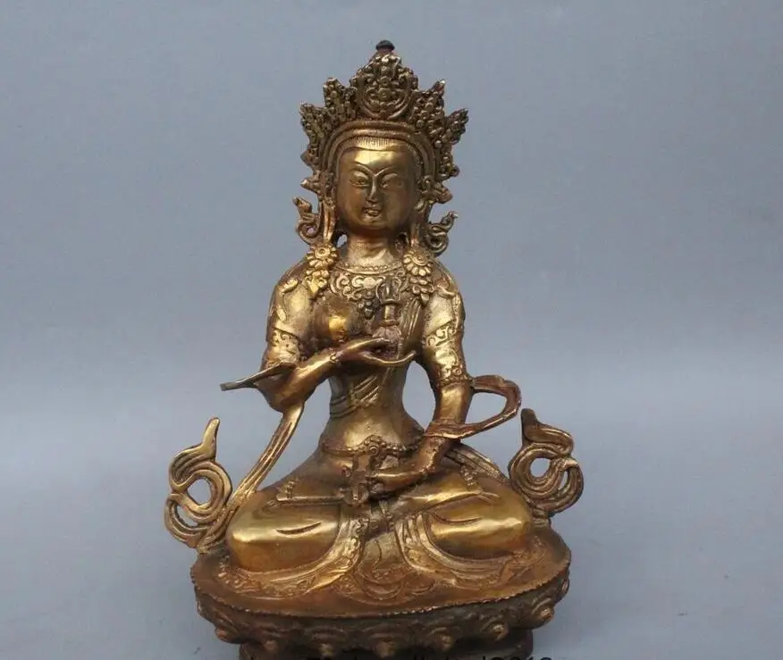 8" Tibet Tibetan Buddhism Seat Vajradhara Vajrabhairava Goddess Statue 21cm Free Shipping
8" Tibet Tibetan Buddhism Seat Vajradhara Vajrabhairava Goddess Statue 21cm Free Shipping