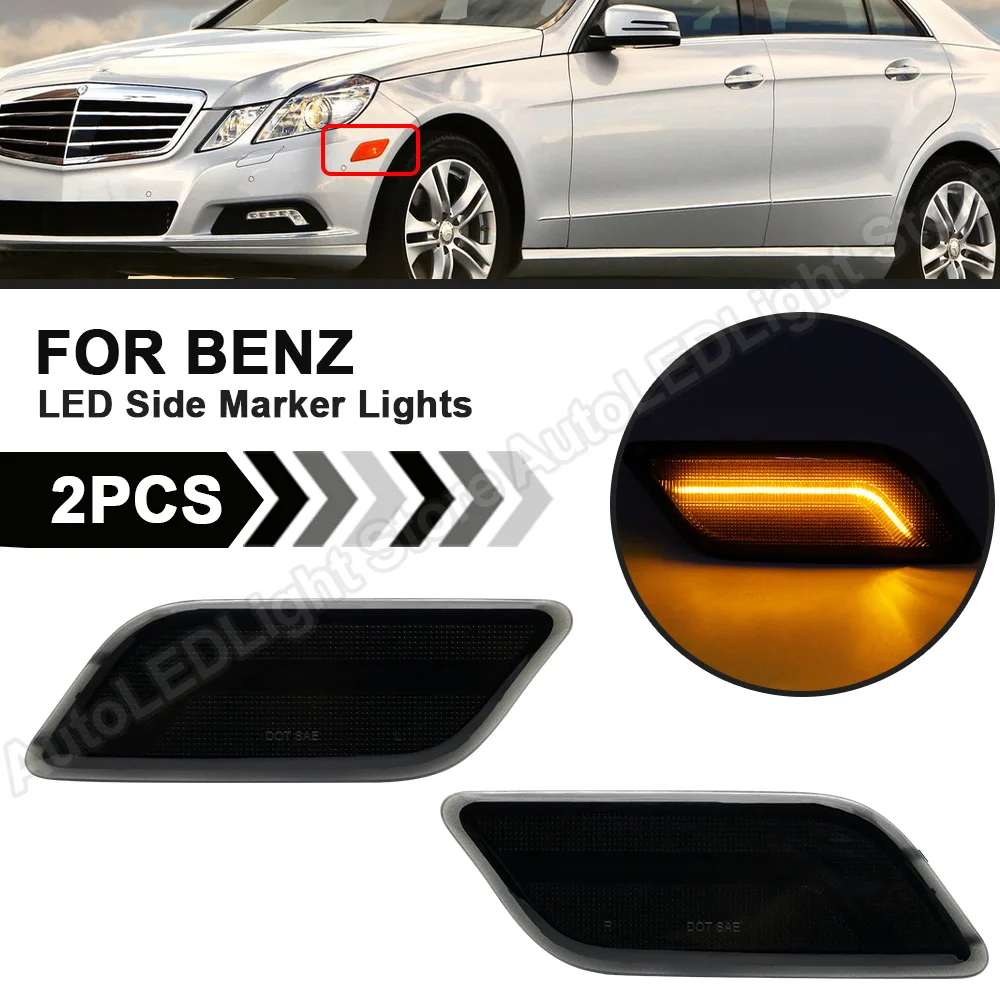 2Pcs Car Front LED Side Marker Lamp For Mercedes Benz E-Class C207 A207 W207 E350 E550 2010 2011 2012 2013 Signal Light
2Pcs Car Front LED Side Marker Lamp For Mercedes Benz E-Class C207 A207 W207 E350 E550 2010 2011 2012 2013 Signal Light