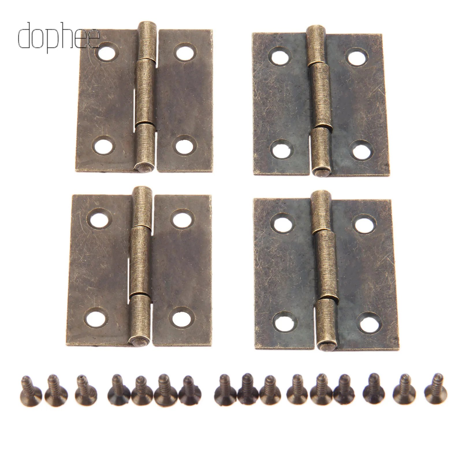 dophee 2/4/10pcs Mini Cabinet Drawer Butt Hinge Copper Gold Small Hinge 4 Small Hole Hinges high quality Zinc Alloy
dophee 2/4/10pcs Mini Cabinet Drawer Butt Hinge Copper Gold Small Hinge 4 Small Hole Hinges high quality Zinc Alloy