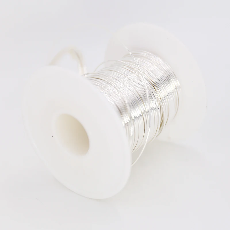 HI-END 99.999% 5N Solid Core Pure Silver Audio Wire Without Any Shielding DIY 0.3mm/0.5mm/0.9mm/1mm/1.5mm Hearphone Cable
HI-END 99.999% 5N Solid Core Pure Silver Audio Wire Without Any Shielding DIY 0.3mm/0.5mm/0.9mm/1mm/1.5mm Hearphone Cable