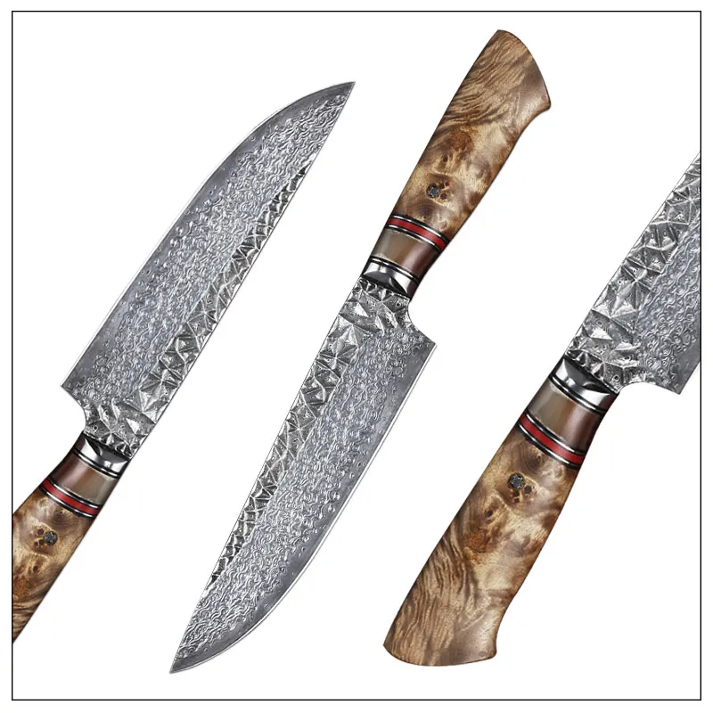 FANGZUO 7 Inch VG10 Damascus steel Chef Knife White shadow wood Gyuto Knife Stainless Steel Kitchen Knives Cooking Tools
FANGZUO 7 Inch VG10 Damascus steel Chef Knife White shadow wood Gyuto Knife Stainless Steel Kitchen Knives Cooking Tools