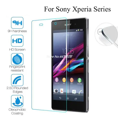 Vetro temperato per Sony Xperia L L1 L2 M M2 M4 Aqua M5 pellicola protettiva per telefono in vetro frontale per Sony T2 Ultra T3