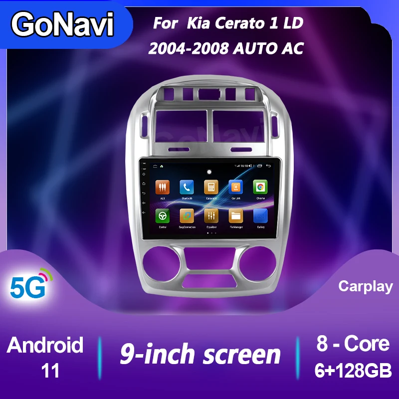 Автомобильный мультимедийный плеер GoNavi для Kia Cerato 1 LD Авто AC Android 11 радио 2 din DVD Автомобильный GPS навигатор стерео ресивер
Автомобильный мультимедийный плеер GoNavi для Kia Cerato 1 LD Авто AC Android 11 радио 2 din DVD Автомобильный GPS навигатор стерео ресивер