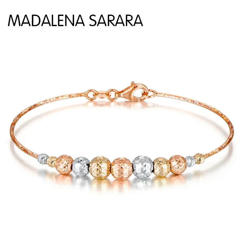 MADALENA SARARA 18K Gold Bangle Genuine Au750 Women Bangle Car Pattern Bead Shinny Colorful More Beautiful
MADALENA SARARA 18K Gold Bangle Genuine Au750 Women Bangle Car Pattern Bead Shinny Colorful More Beautiful