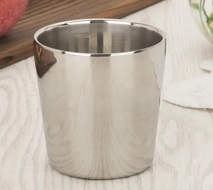 180ml Coffee Mugs Double Layer Tea Cup Wine Cup Scald-proof Tea Mug Stainless Steel Cup Drinkware Kitchen Tools
180ml Coffee Mugs Double Layer Tea Cup Wine Cup Scald-proof Tea Mug Stainless Steel Cup Drinkware Kitchen Tools