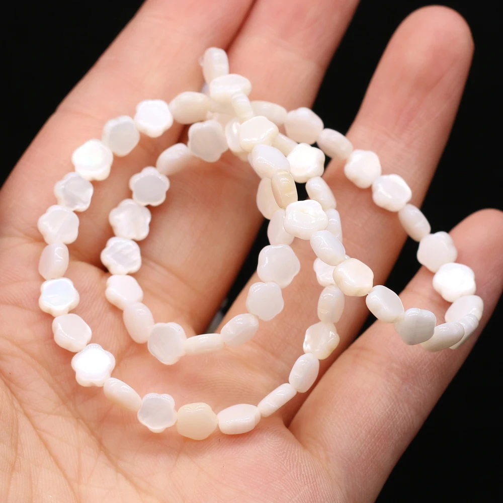 Natural White Mother of Pearl Flower Shape Shell Beads for Jewelry Making Findings DIY Bracelet Necklace Accessories 6mm
Natural White Mother of Pearl Flower Shape Shell Beads for Jewelry Making Findings DIY Bracelet Necklace Accessories 6mm