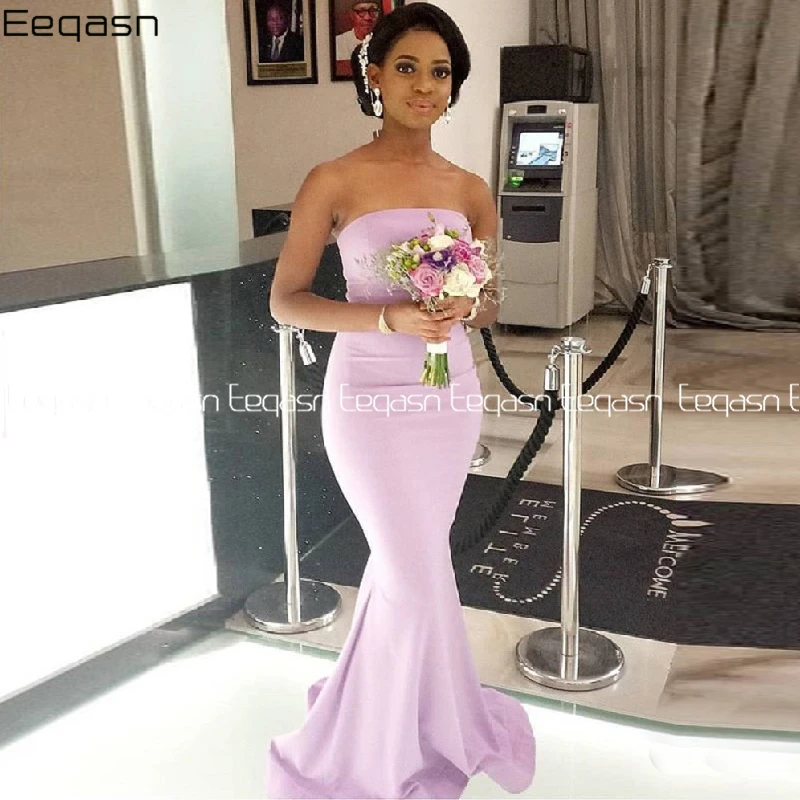 Eeqasn Mermaid Long Dress Evening Dresses Vestido De Festa Lilac Strapless Prom Party Gown Formal Robe De Soiree
Eeqasn Mermaid Long Dress Evening Dresses Vestido De Festa Lilac Strapless Prom Party Gown Formal Robe De Soiree