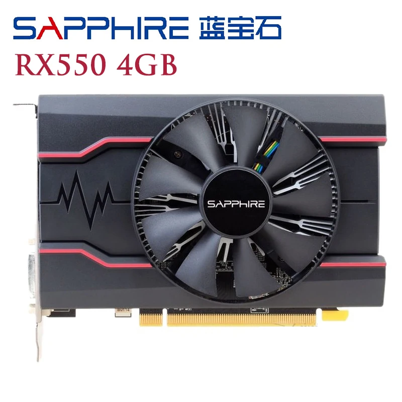 SAPPHIRE RX 550 4GB Graphics Cards GDDR5 RX550 4G D5 For AMD Radeon RX 500 series Video Card RX550-4GB DisplayPort HDMI DVI Used
SAPPHIRE RX 550 4GB Graphics Cards GDDR5 RX550 4G D5 For AMD Radeon RX 500 series Video Card RX550-4GB DisplayPort HDMI DVI Used