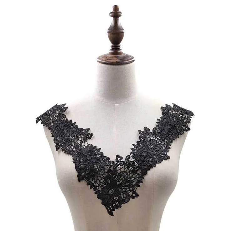 20Pcs Lace Collar White Black Lace Fabric Applique Lace Neckline Collar Floral for Women Costume Sewing Supplies
20Pcs Lace Collar White Black Lace Fabric Applique Lace Neckline Collar Floral for Women Costume Sewing Supplies