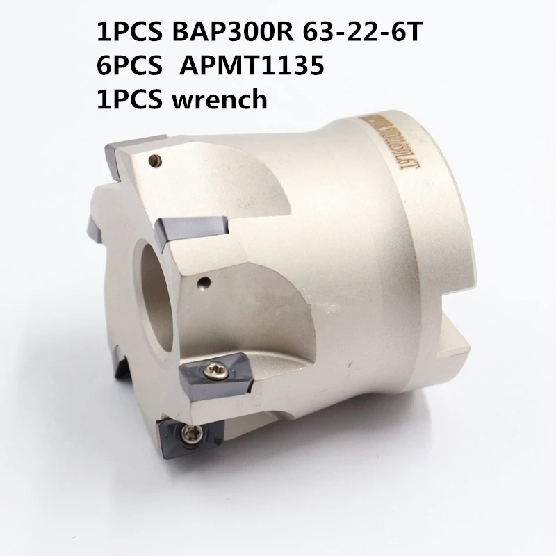 Фреза BAP300R 63-22-6T, 90 градусов, прямоугольный плечевой торцевой резак, для ЧПУ, инструменты для фрезы, твердосплавная вставка APMT1135
Фреза BAP300R 63-22-6T, 90 градусов, прямоугольный плечевой торцевой резак, для ЧПУ, инструменты для фрезы, твердосплавная вставка APMT1135
