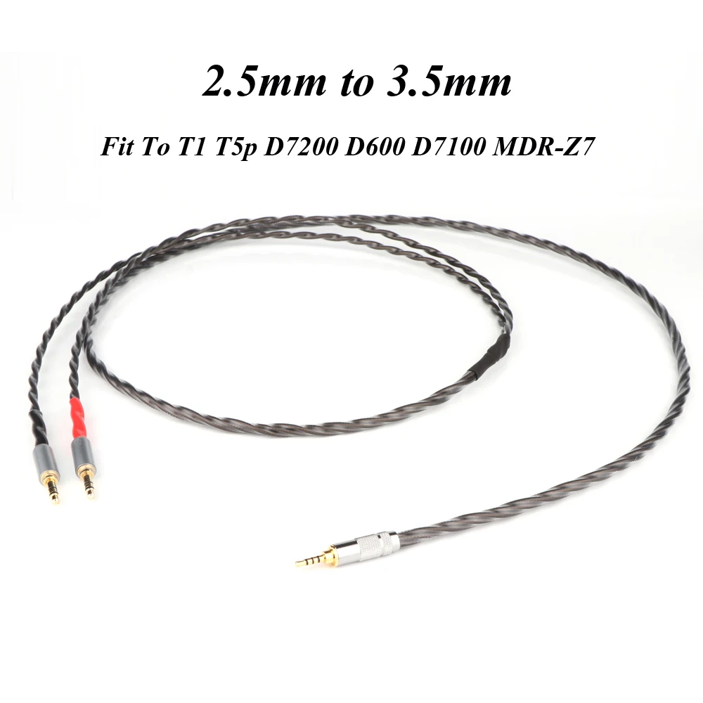 Preff OCC copper silver plated 7N upgrade audio earphone wire headphone cable for t1 t5p D7200 D600 D7100 MDR-Z7 headphone
Preff OCC copper silver plated 7N upgrade audio earphone wire headphone cable for t1 t5p D7200 D600 D7100 MDR-Z7 headphone