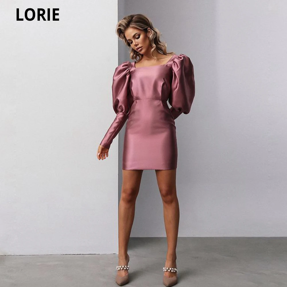 Платья LORIE с пышными рукавами, простые элегантные юбки выше колена для выпускного вечера, женское платье для выпускного вечера
Платья LORIE с пышными рукавами, простые элегантные юбки выше колена для выпускного вечера, женское платье для выпускного вечера