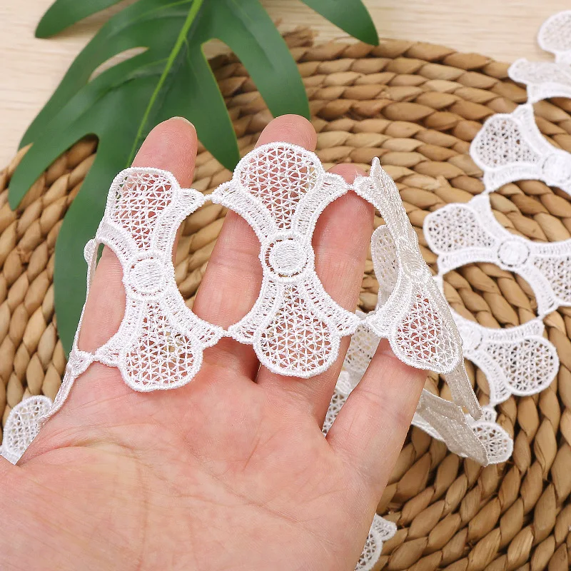40 ярдов, ширина 6 см, вышитая кружевная бейка, белая лента с бантами, ткань ручной работы, швейное ремесло для украшения костюма, шляпы, хит продаж 
40 ярдов, ширина 6 см, вышитая кружевная бейка, белая лента с бантами, ткань ручной работы, швейное ремесло для украшения костюма, шляпы, хит продаж