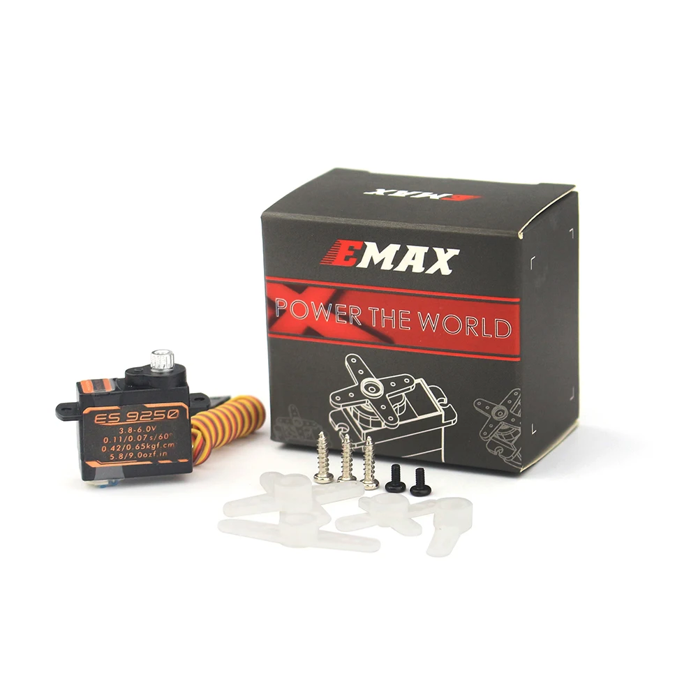 EMAX ES9052MD 5.5g / ES9250MD 4.8g All-Purpose Digital Metal Gear Servo For RC Airplane Drone
EMAX ES9052MD 5.5g / ES9250MD 4.8g All-Purpose Digital Metal Gear Servo For RC Airplane Drone