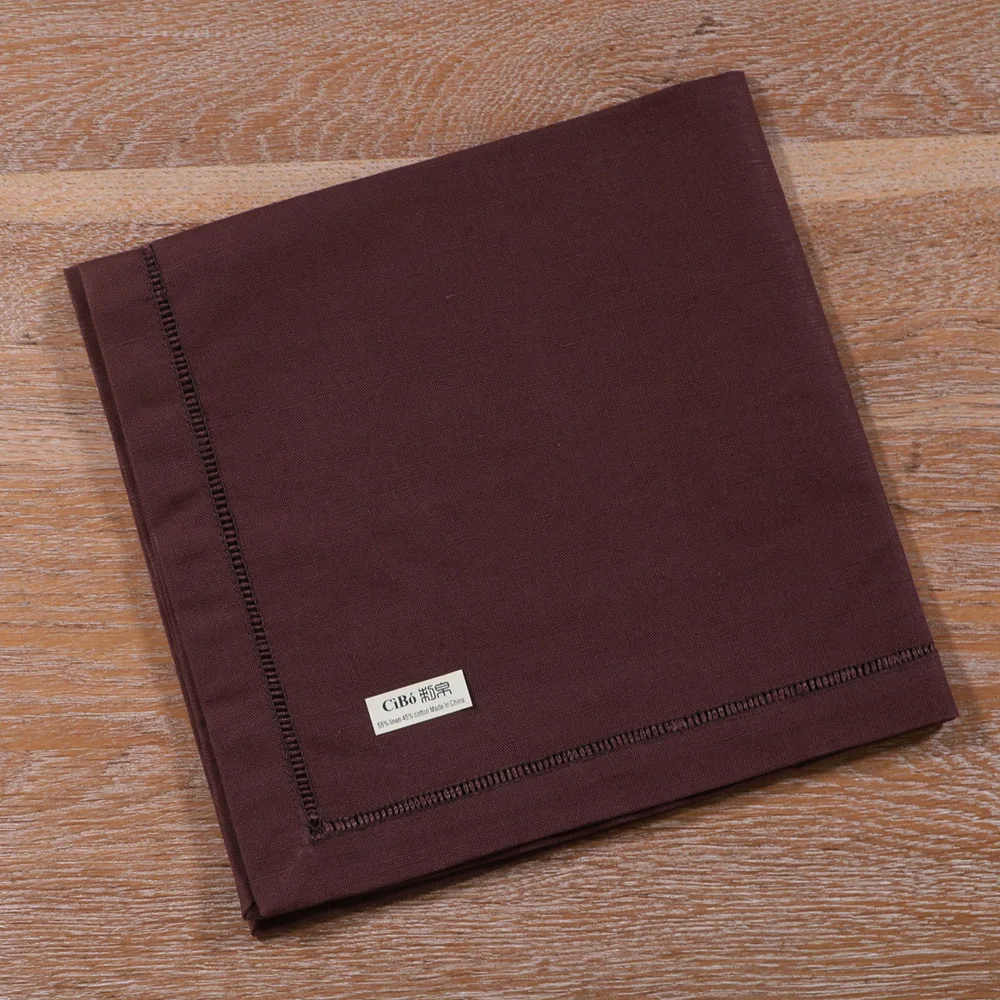 N047: 12 pieces Reddish brown Linen cotton 22"x22" Ladder Hemstitch Dinner Napkins Dinner cloth Table Napkins
N047: 12 pieces Reddish brown Linen cotton 22"x22" Ladder Hemstitch Dinner Napkins Dinner cloth Table Napkins