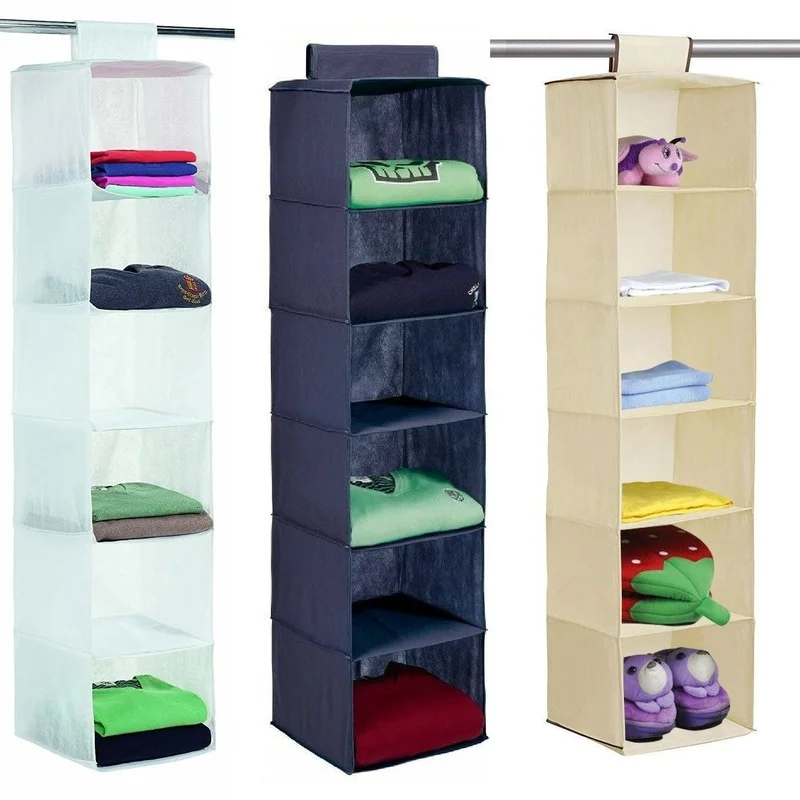 6 Pocket Wardrobe Sweater Storage Storage Unit Shelf Hanging Cloth Rack Brand New
6 Pocket Wardrobe Sweater Storage Storage Unit Shelf Hanging Cloth Rack Brand New