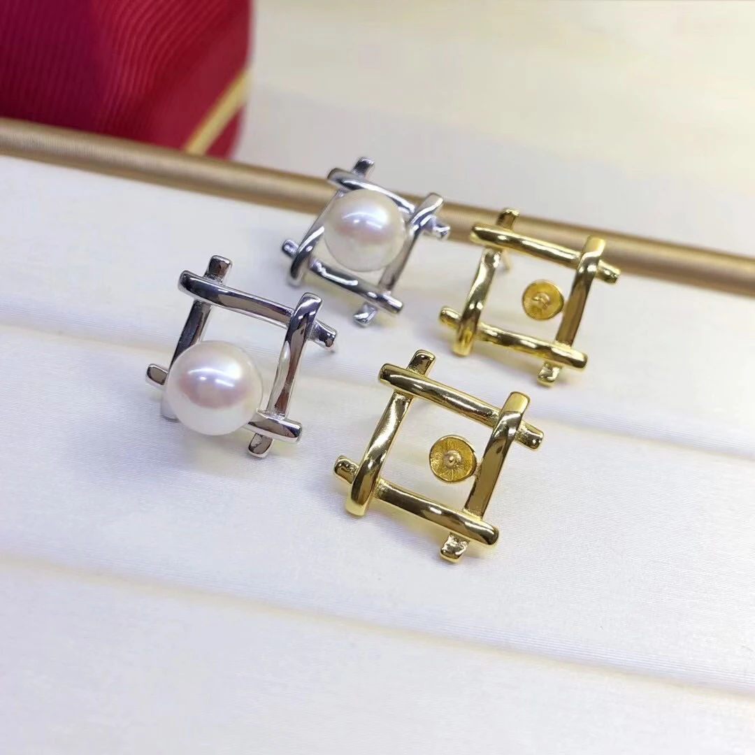 Trendy New 925 Sterling Silver Earrings Findings Mountings Settings Jewelry Parts Fittings for Agate Beads Crystal 3 Pairs/Lot
Trendy New 925 Sterling Silver Earrings Findings Mountings Settings Jewelry Parts Fittings for Agate Beads Crystal 3 Pairs/Lot
