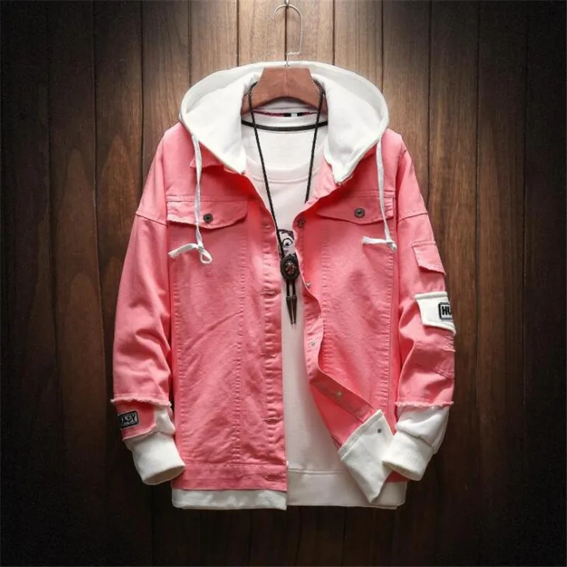Autumn Pop Hooded Denim Jacket Men Fashion Fake Two Pieces Of Streetwear Bomber Jacket and Coat Man Cowboy Clothes Male M-3XL
Autumn Pop Hooded Denim Jacket Men Fashion Fake Two Pieces Of Streetwear Bomber Jacket and Coat Man Cowboy Clothes Male M-3XL