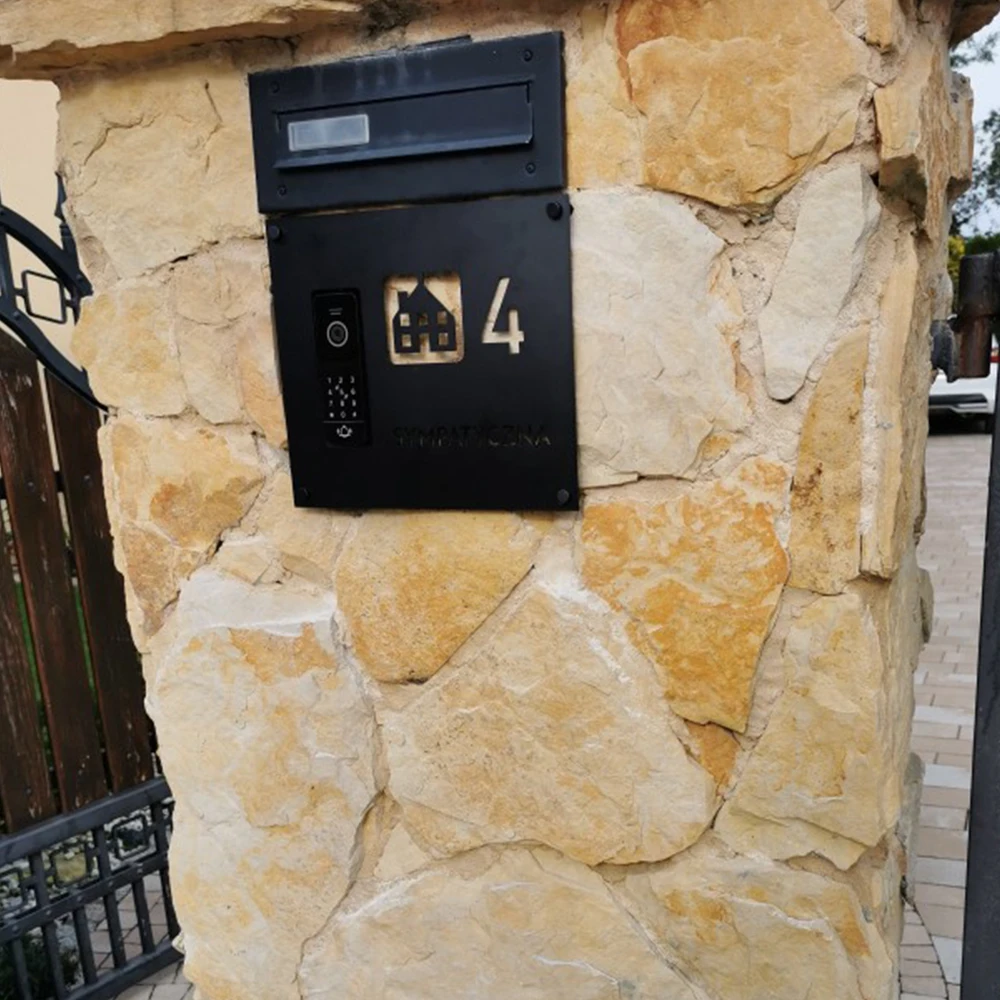 2mm Custom Made Stainless Steel House Number Plate Black Door Sign Plate
2mm Custom Made Stainless Steel House Number Plate Black Door Sign Plate