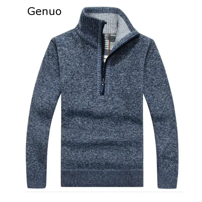 2020 Autumn Winter New Men's Zipper Sweater Pullovers Stand Collar Slim Fit Thick Sweaters Male Solid Color Knitted Pullover 3XL
2020 Autumn Winter New Men's Zipper Sweater Pullovers Stand Collar Slim Fit Thick Sweaters Male Solid Color Knitted Pullover 3XL