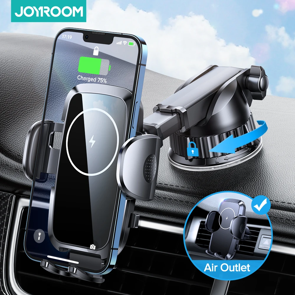 Автомобильный держатель для телефона Joyroom 15 Вт Qi, беспроводная быстрая зарядка, держатель для телефона с присоской, подставка для iPhone 12 Pro, Samsung, Huawei
Автомобильный держатель для телефона Joyroom 15 Вт Qi, беспроводная быстрая зарядка, держатель для телефона с присоской, подставка для iPhone 12 Pro, Samsung, Huawei