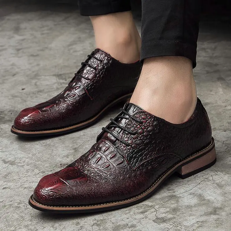 Hot Fashion Trend Formal Shoes Man Party Wedding Dress Shoes MenGrain Leather Shoes Oxford Men Lace-Up Shoes
Hot Fashion Trend Formal Shoes Man Party Wedding Dress Shoes MenGrain Leather Shoes Oxford Men Lace-Up Shoes