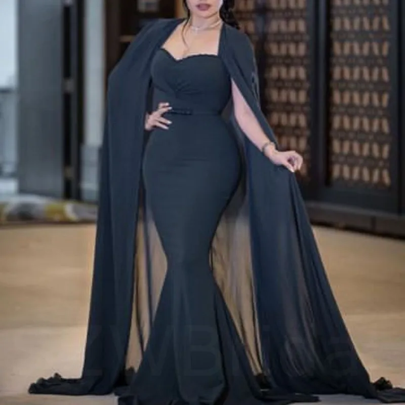 New Navy Blue Cap Sleeve Dubai Evening Dresses Long Mermaid Chiffon Long Prom Party Gown Robe De Soirée De Mariage Avondjurken
New Navy Blue Cap Sleeve Dubai Evening Dresses Long Mermaid Chiffon Long Prom Party Gown Robe De Soirée De Mariage Avondjurken