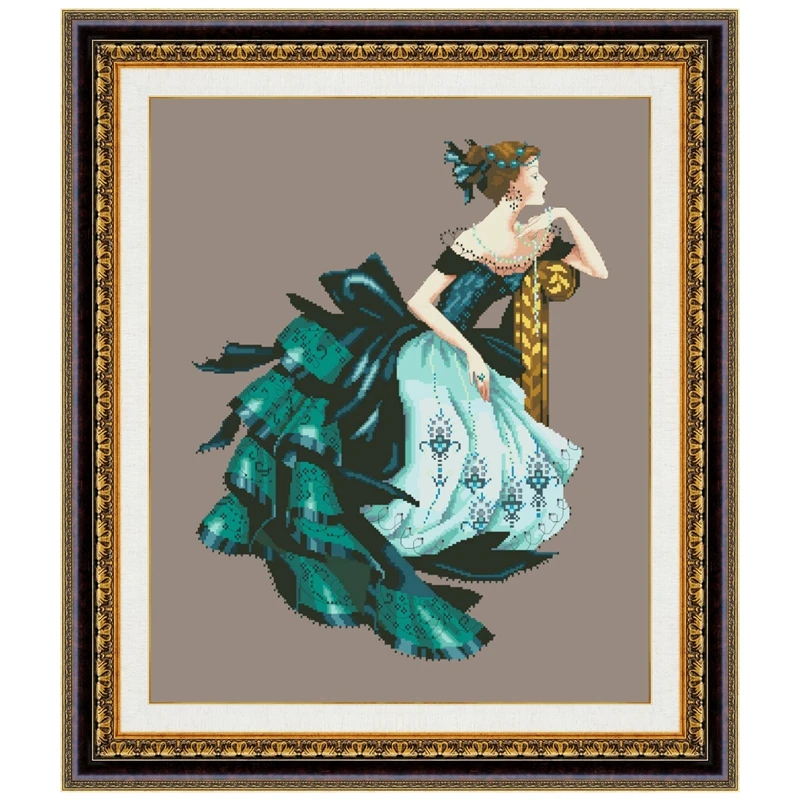 Green dress lady cross embroidery kits aida fabric 18ct 14ct 11ct coffee canvas cotton thread beads stitch embroider craft set
Green dress lady cross embroidery kits aida fabric 18ct 14ct 11ct coffee canvas cotton thread beads stitch embroider craft set