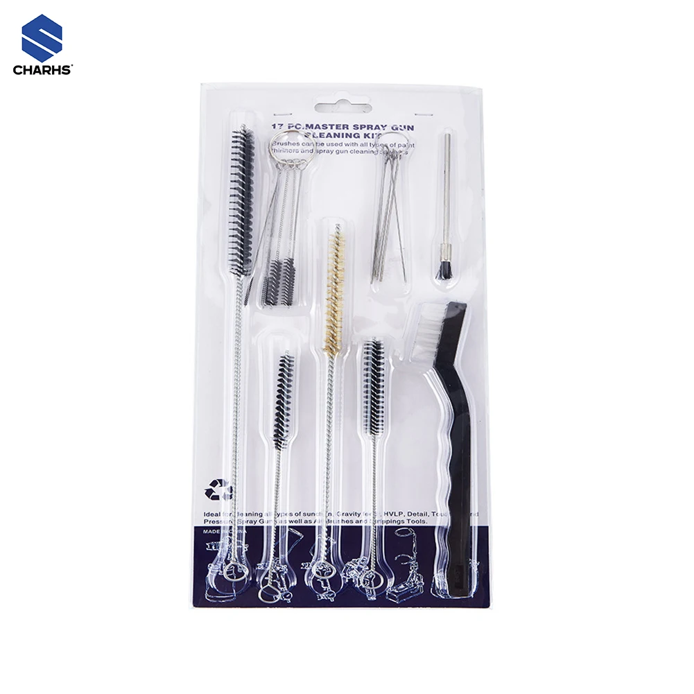 17 Piece Spray Gun Cleaning Kit with Spray Gun Filters, Paint Gun Cleaning Kit Airbrush Cleaning Kit for HVLP Gravity, Suction
17 Piece Spray Gun Cleaning Kit with Spray Gun Filters, Paint Gun Cleaning Kit Airbrush Cleaning Kit for HVLP Gravity, Suction