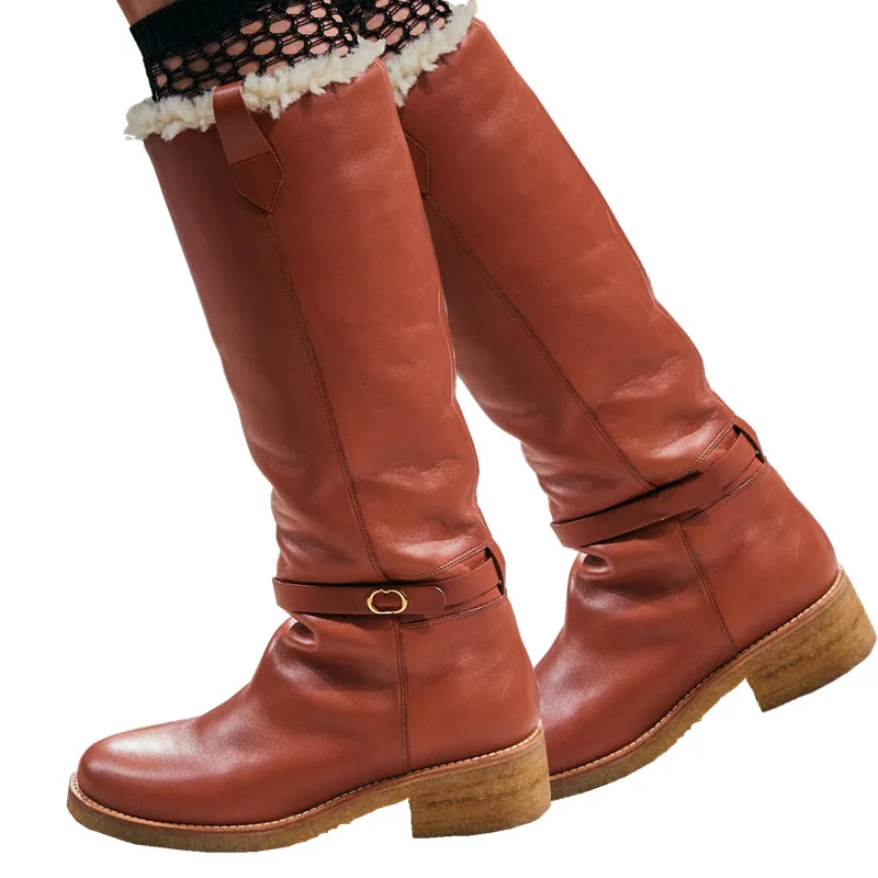 2021 Winter New Low Heel Round Toe Wool Shoes Woman Knee High Boots with Flush Sleeve Warm Snow Boots
2021 Winter New Low Heel Round Toe Wool Shoes Woman Knee High Boots with Flush Sleeve Warm Snow Boots