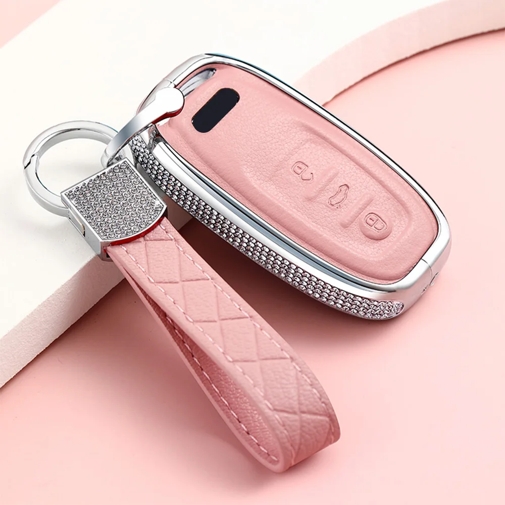 Zinc Alloy Crystal Car Remote Key Cover Fob Case Shell Fit For Audi A1 A3 A4 A5 A6 A7 A8 Quattro Q3 Q5 Q7 2009-2015 Accessories
Zinc Alloy Crystal Car Remote Key Cover Fob Case Shell Fit For Audi A1 A3 A4 A5 A6 A7 A8 Quattro Q3 Q5 Q7 2009-2015 Accessories