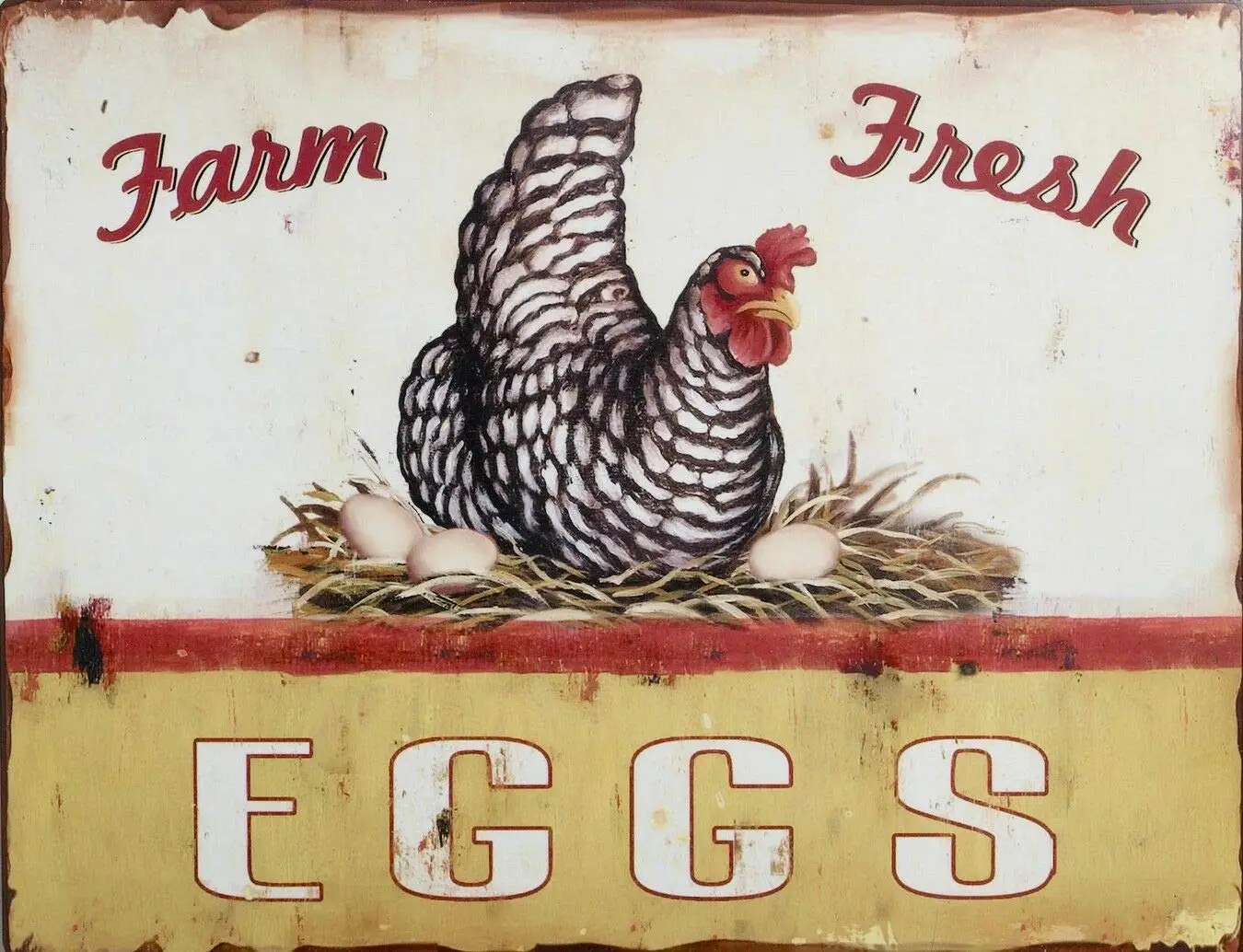 New Vintage Retro Metal Farm Fresh Chicken Eggs Farm Street Garage & Home Bar Club Kitchen Hotel Wall Decor Metal Plaque Si
New Vintage Retro Metal Farm Fresh Chicken Eggs Farm Street Garage & Home Bar Club Kitchen Hotel Wall Decor Metal Plaque Si