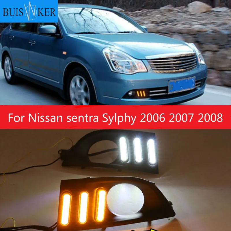 2pcs For Nissan sentra Sylphy 2006 2007 2008 LED DRL Daytime Running Lights Daylight yellow turn Signal lamp
2pcs For Nissan sentra Sylphy 2006 2007 2008 LED DRL Daytime Running Lights Daylight yellow turn Signal lamp